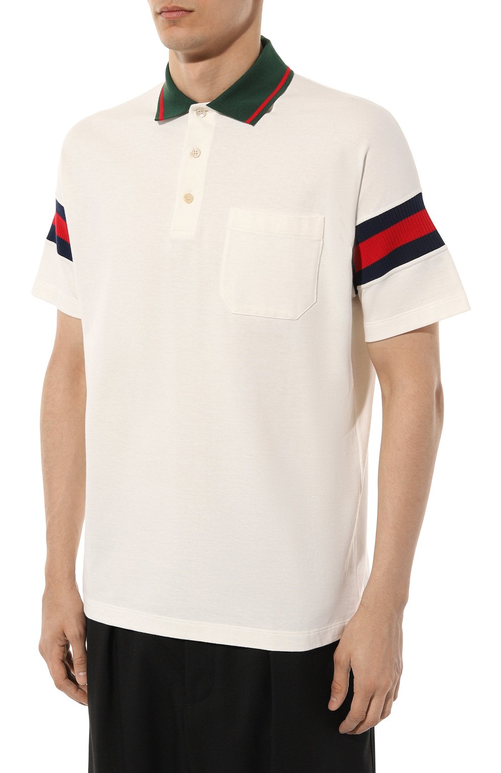 Хлопковое поло GUCCI, арт. 713997/XJETR, фото 3