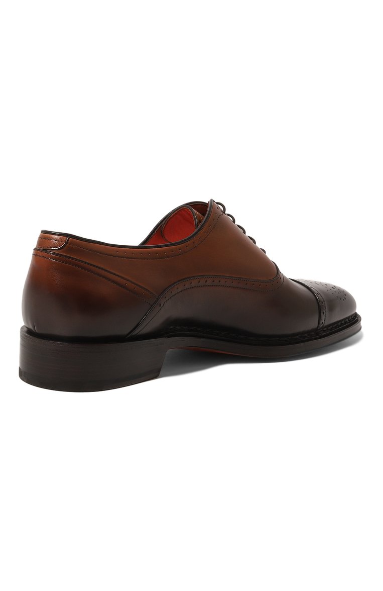 Кожаные оксфорды SANTONI, арт. MCWG18118MB1BSH3, фото 1
