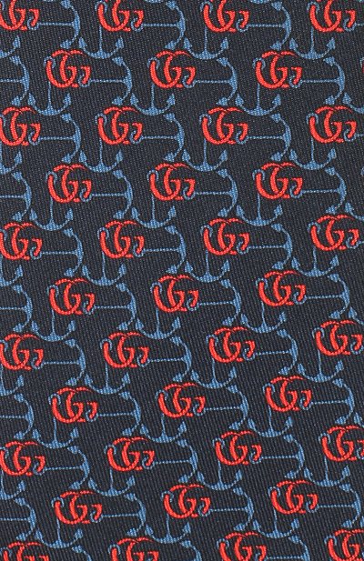 Шелковый галстук GUCCI синего цвета по цене 25920 руб., арт. 597234/4E001, фото 3 Шелковый галстук GUCCI, арт. 597234/4E001, фото 3