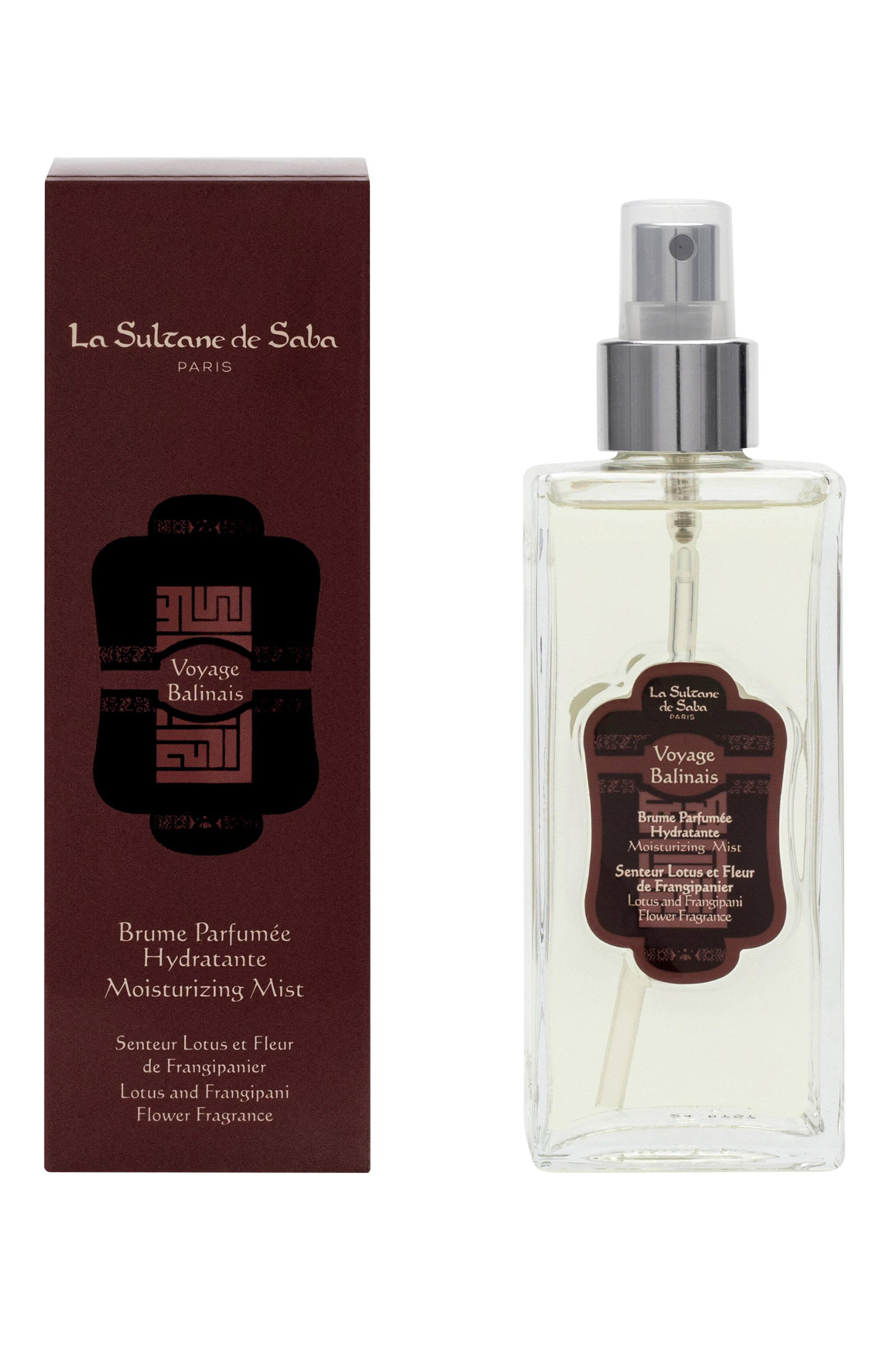 Парфюмированный увлажняющий спрей для тела "лотос и франжипани" (200ml) LA SULTANE DE SABA, арт. 3700448601551, фото 4