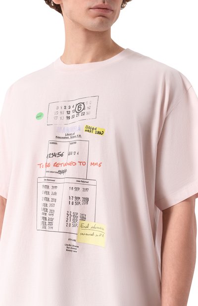 Хлопковая футболка MM6, арт. SH0GC0070/M20170_001, фото 5