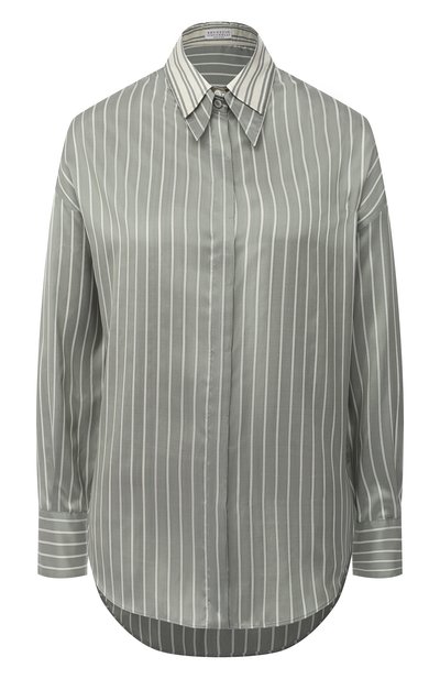 Шелковая рубашка BRUNELLO CUCINELLI, арт. MA741NA506, фото 1