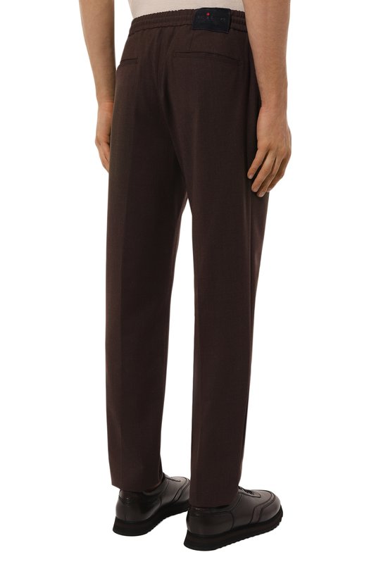 Шерстяные брюки Kiton UPLACK0134F05 Бордовый  UPLACK0134F05 Фото 4