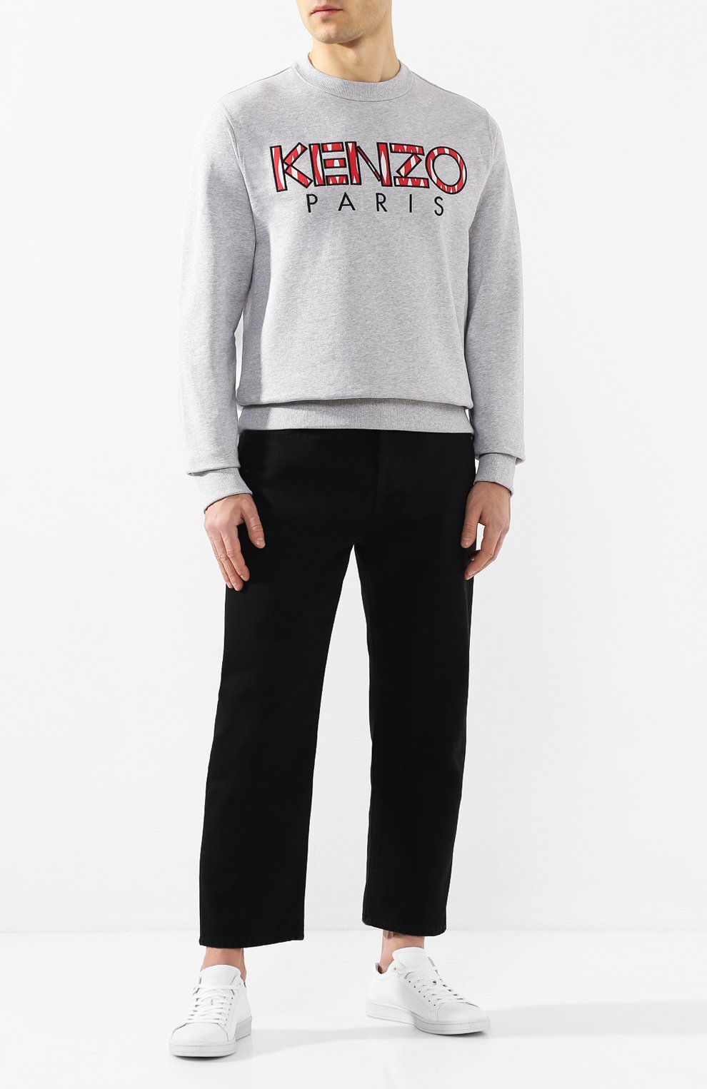 Кожаные кеды KENZO белого цвета по цене 32450 руб., арт. F965SN129L71, фото 2 Кожаные кеды KENZO, арт. F965SN129L71, фото 2