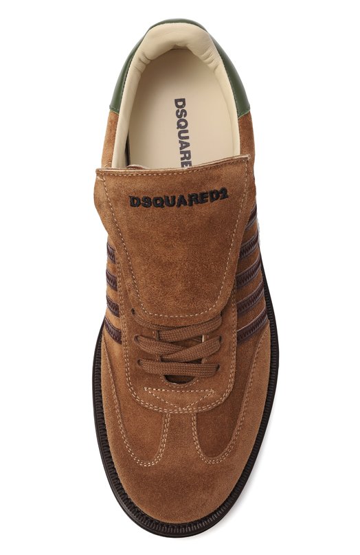 Замшевые кеды Boxer Derby Dsquared2 LUM0107/01504118 Коричневый  LUM0107/01504118 Фото 6