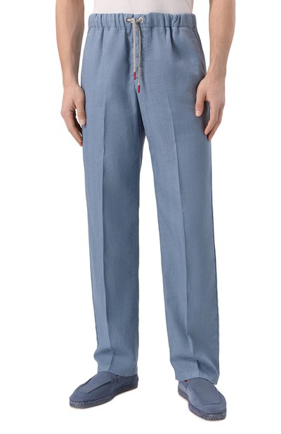 Брюки изо льна и хлопка KITON, арт. UPR003LK0636F04, фото 3