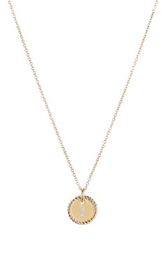 Женские кулон DAVID YURMAN бесцветного цвета, арт. N08792 88ADI18J | Фото 1 (Материал сплава: Желтое золото; Драгоценные камни: Бриллианты; Региональные ограничения белый список (Axapta Mercury): Не проставлено; Нос: Не проставлено)