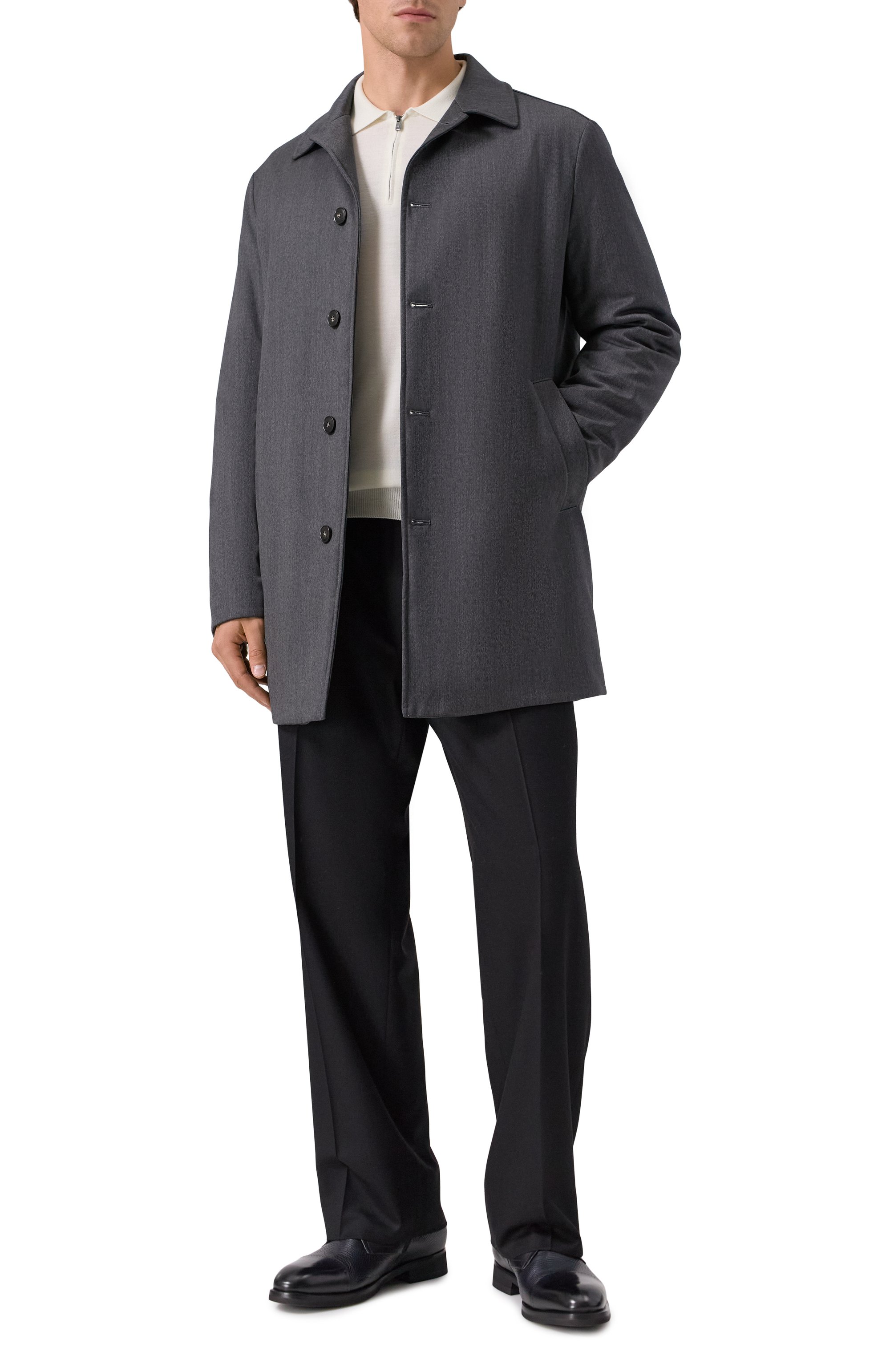 Шерстяное пальто CANALI, арт. 010510U/AA03799, фото 2