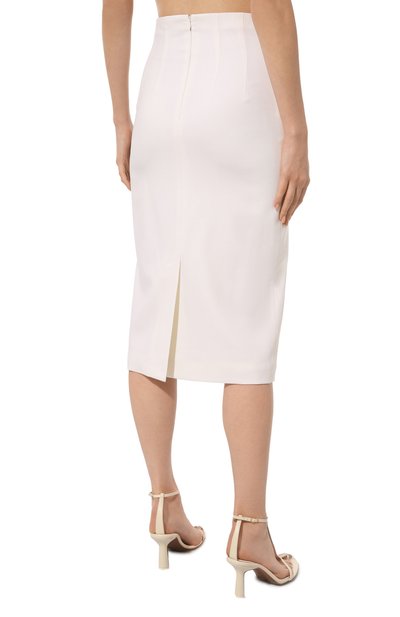 Шерстяная юбка CHAPURIN белого цвета по цене 37500 руб., арт. SK/20013/28273-М/SS24, фото 4 Шерстяная юбка CHAPURIN, арт. SK/20013/28273-М/SS24, фото 4