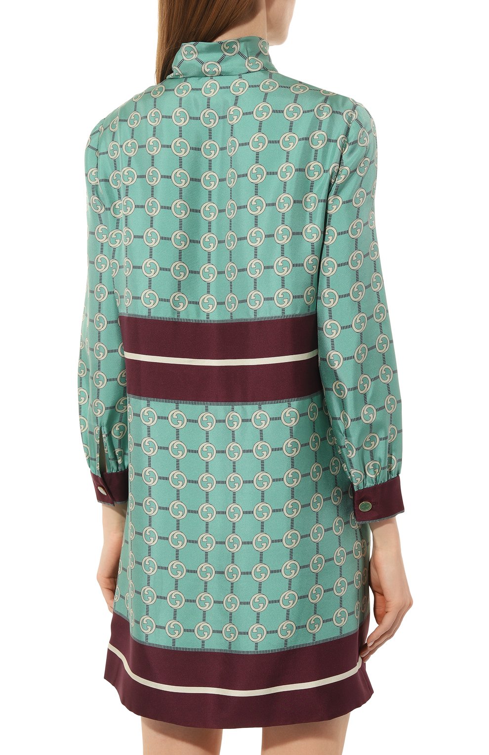 Шелковое платье GUCCI, арт. 633275 ZAFP9, фото 4