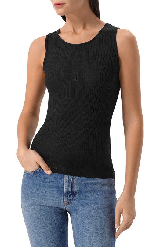 Шерстяная майка Saint Laurent 752721/YBMV2 Чёрный  752721/YBMV2 Фото 3