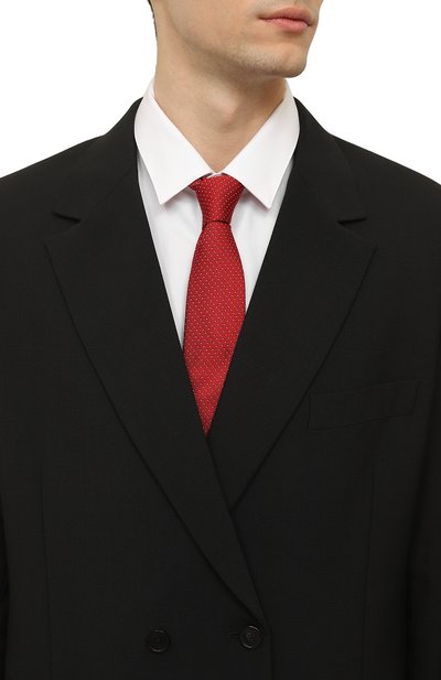 Шелковый галстук HUGO красного цвета по цене 8000 руб., арт. 50494297, фото 2 Шелковый галстук HUGO, арт. 50494297, фото 2