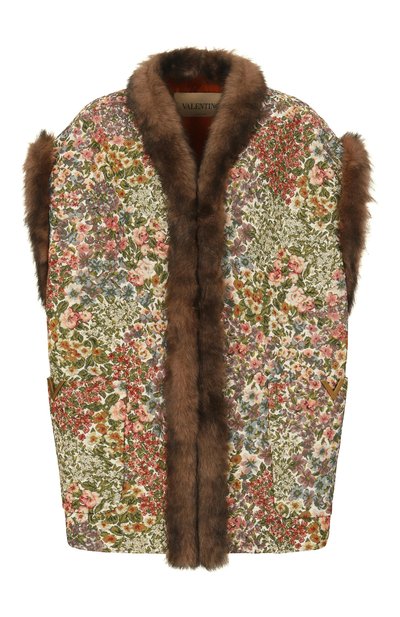 Жилет с отделкой из ягненка VALENTINO, арт. 8B3CF0T2/9YL, фото 1