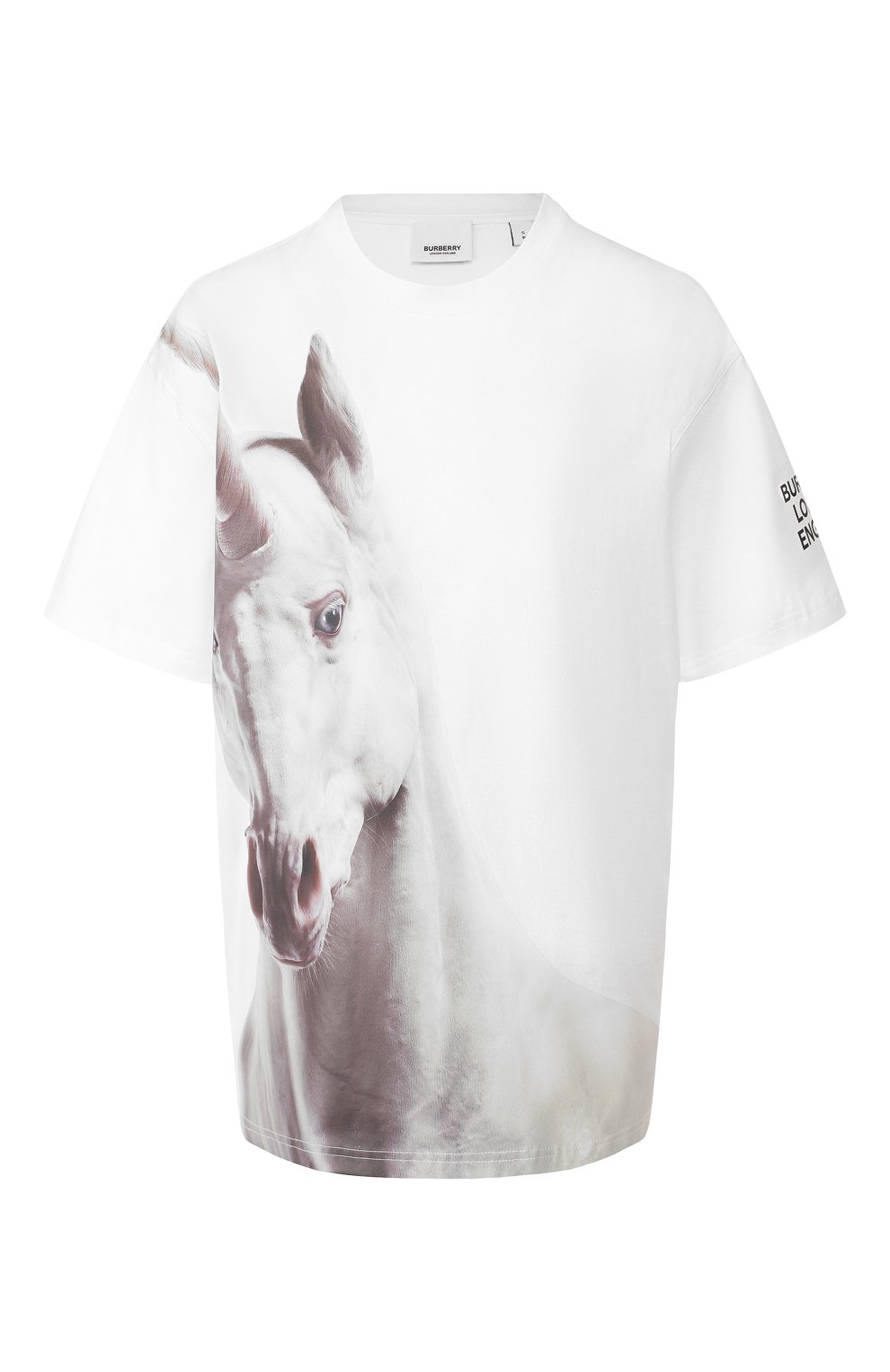 Хлопковая футболка BURBERRY, арт. 8017352, фото 1