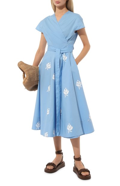 Хлопковое платье VIKA 2.0 голубого цвета по цене 74790 руб., арт. S23-13132-4010, фото 2 Хлопковое платье VIKA 2.0, арт. S23-13132-4010, фото 2