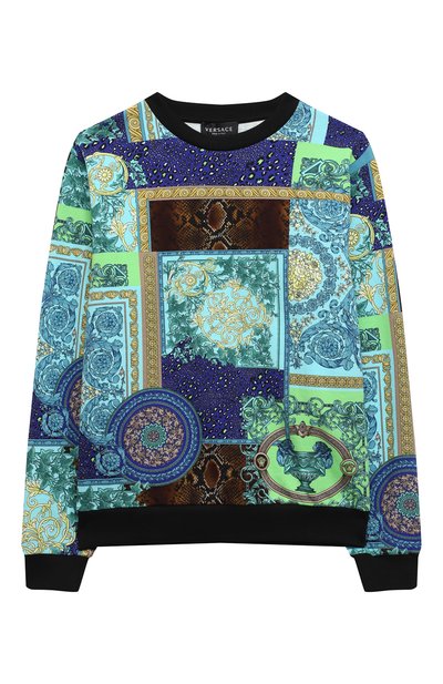 Хлопковый свитшот VERSACE, арт. 1000132/1A00277/8A-14A, фото 1
