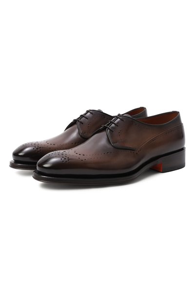 Мужские кожаные дерби carter SANTONI, арт. MCCG19226MC8HWVE
