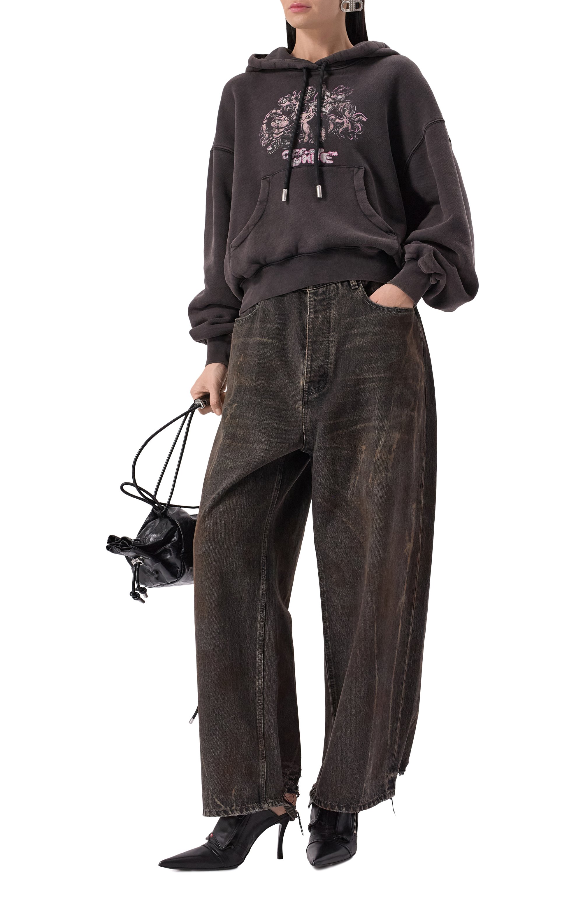 Хлопковое худи OFF-WHITE, арт. 0WBB058F24FLE004, фото 2