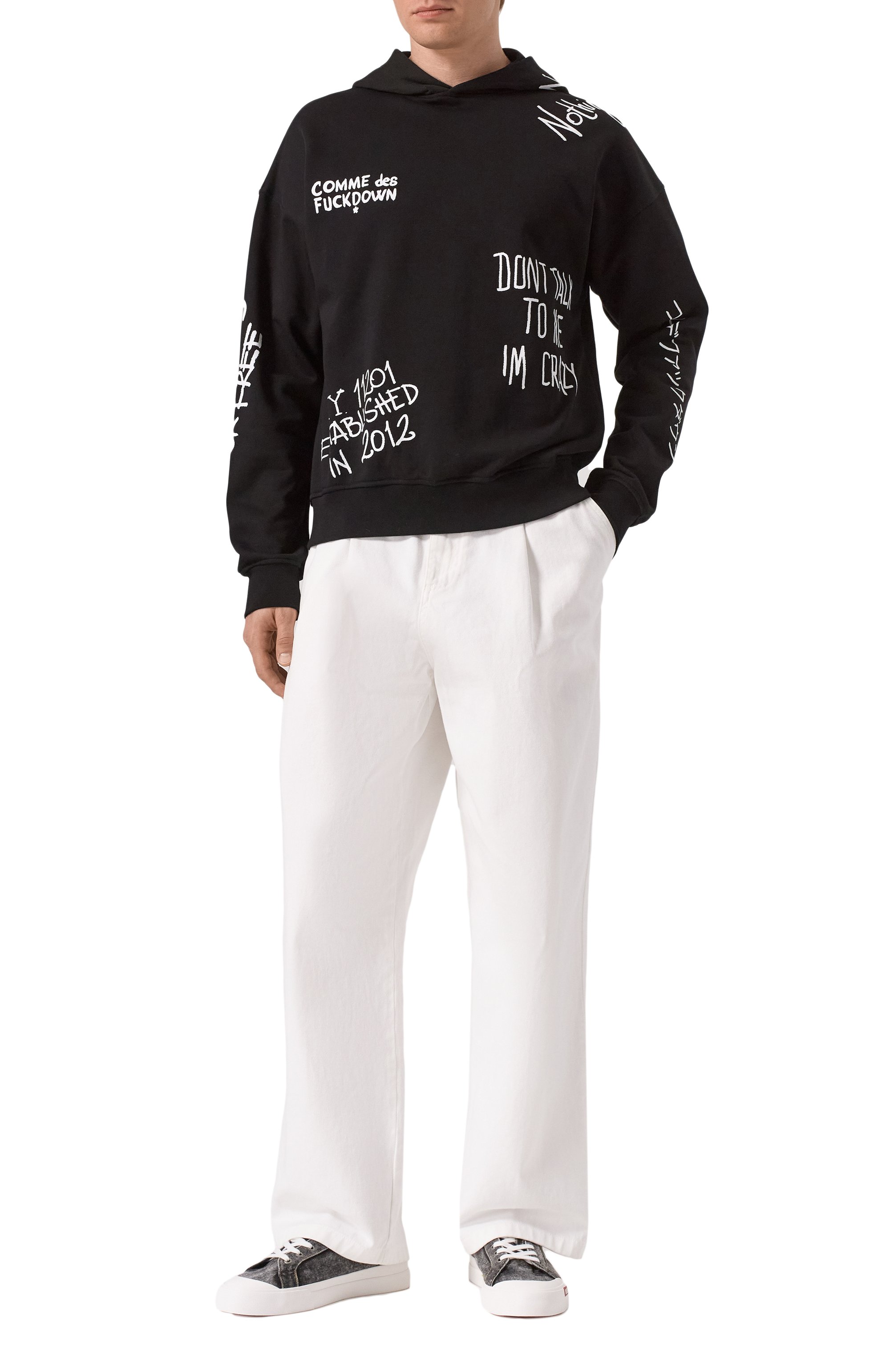 Хлопковое худи COMME DES FUCKDOWN, арт. CFABM01550, фото 2