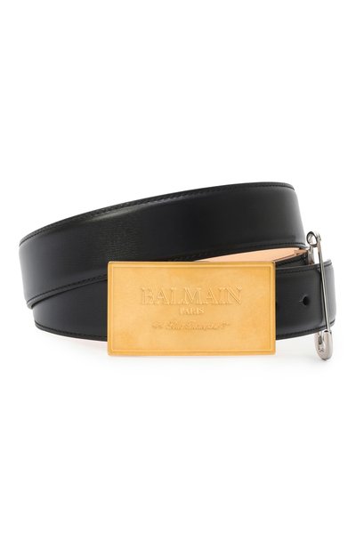 Мужской кожаный ремень BALMAIN, арт. EM1WJ070/LSLX