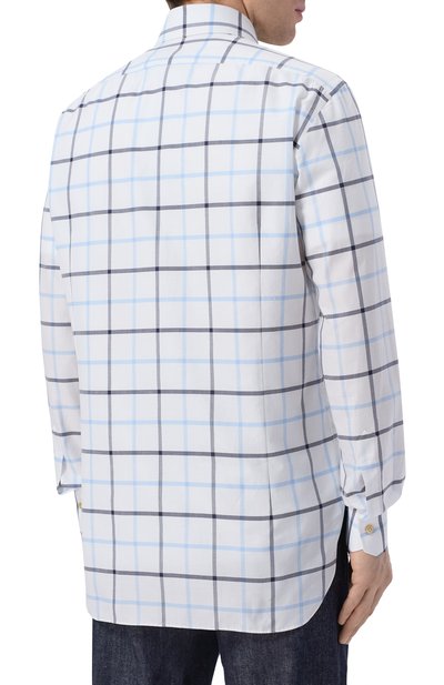 Хлопковая рубашка KITON, арт. UCCH09683, фото 4