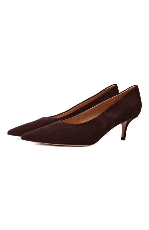 Замшевые туфли Robbie 55 Gianvito Rossi G22273.55RIC.CAMM0KA Коричневый G22273.55RIC.CAMM0KA