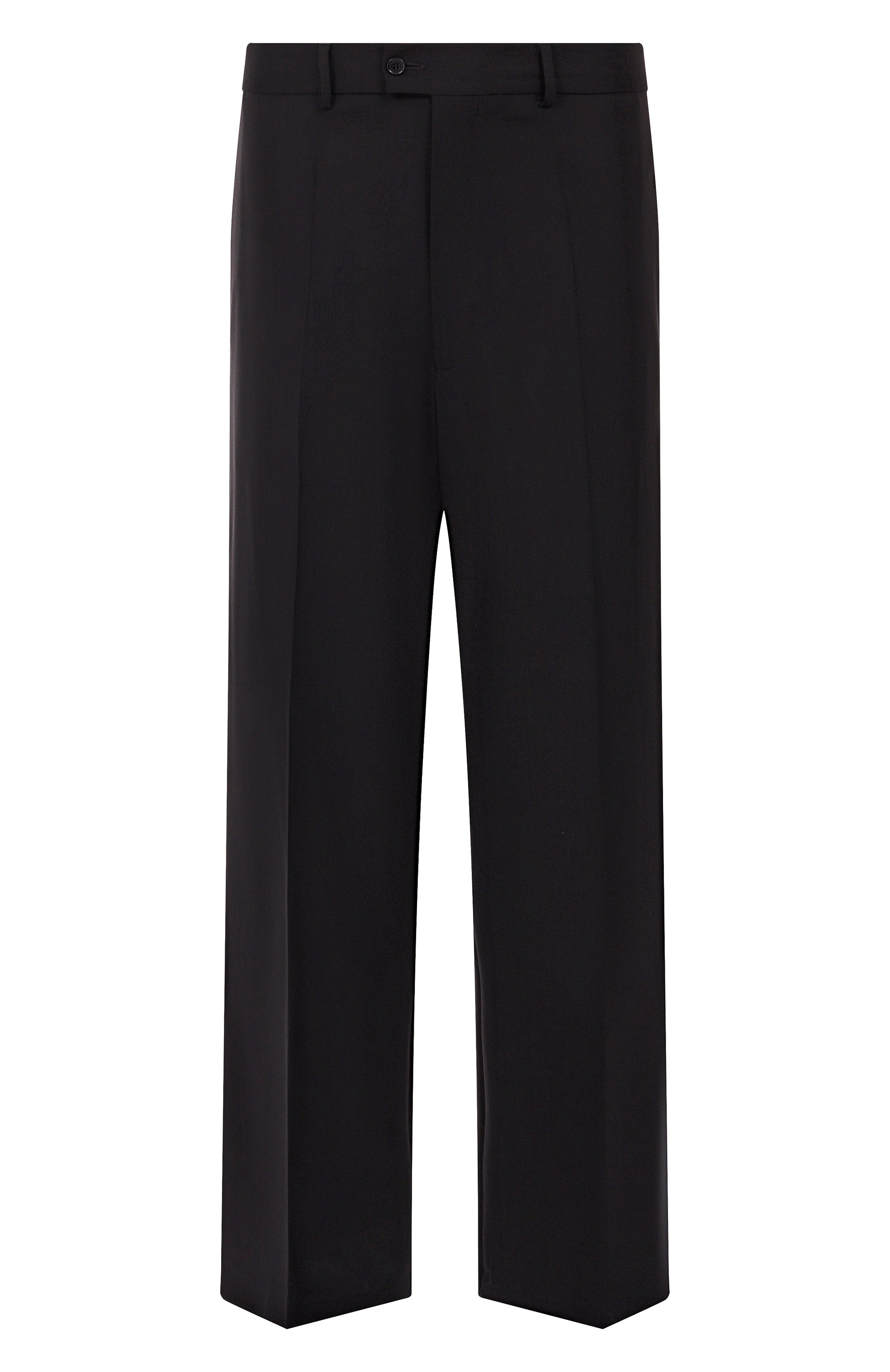 Шерстяные брюки MSGM черного цвета по цене 41350 руб., арт. 3940MP11/257605, фото 1 Шерстяные брюки MSGM, арт. 3940MP11/257605, фото 1