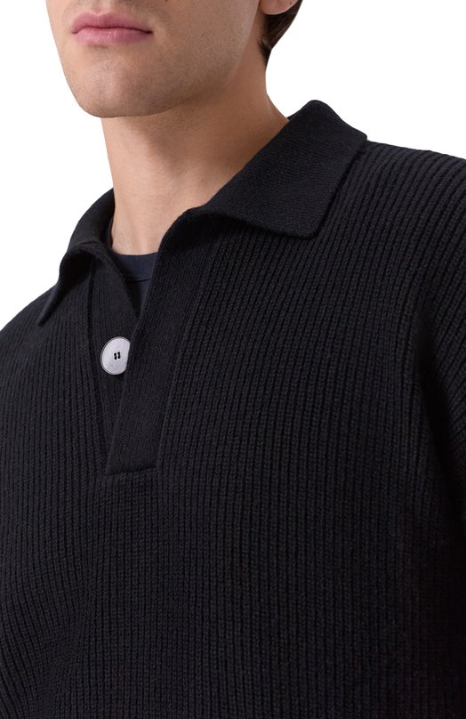 Шерстяной свитер Kiton UMM066106 Чёрный  UMM066106 Фото 5