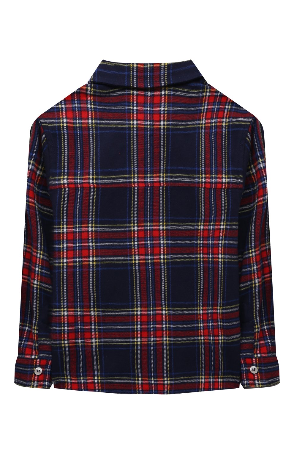 Хлопковая рубашка MOSCHINO синего цвета по цене 22900 руб., арт. HUC010/N0Z78/4A-8A, фото 2 Хлопковая рубашка MOSCHINO, арт. HUC010/N0Z78/4A-8A, фото 2