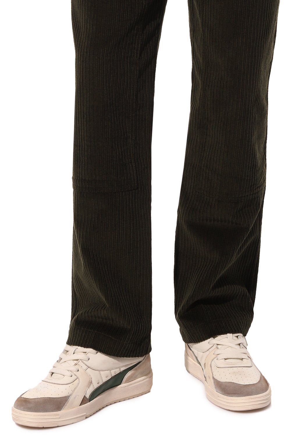 Кожаные кеды university old school PALM ANGELS белого цвета по цене 59550 руб., арт. PMIA078F23LEA0010155, фото 3 Кожаные кеды university old school PALM ANGELS, арт. PMIA078F23LEA0010155, фото 3