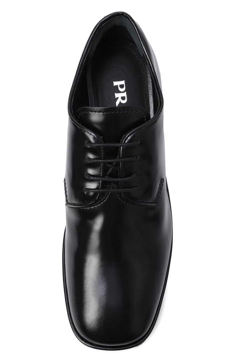 Кожаные дерби PRADA, арт. 1E689M-P39-F0002-F-050, фото 4