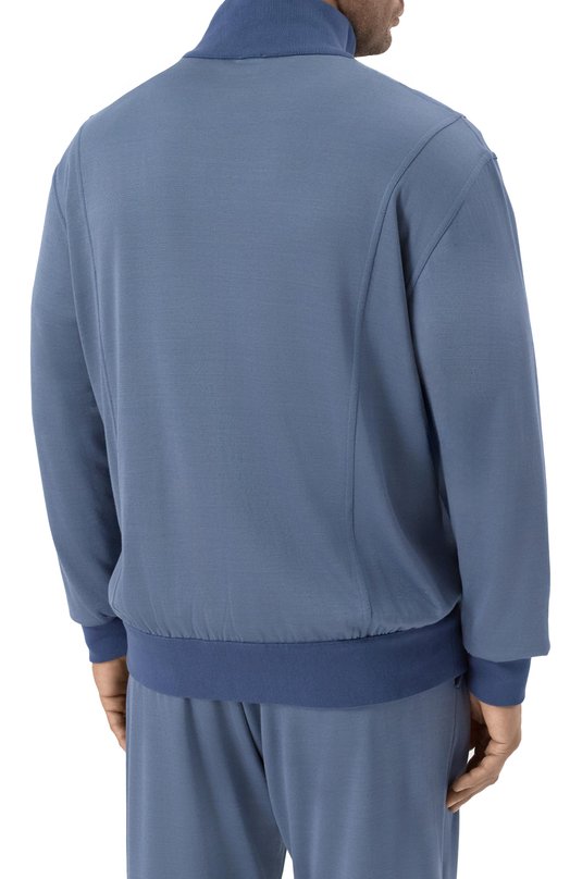 Спортивный костюм из хлопка и шелка Kiton UMKZ01805_SET Синий  UMKZ01805_SET Фото 3