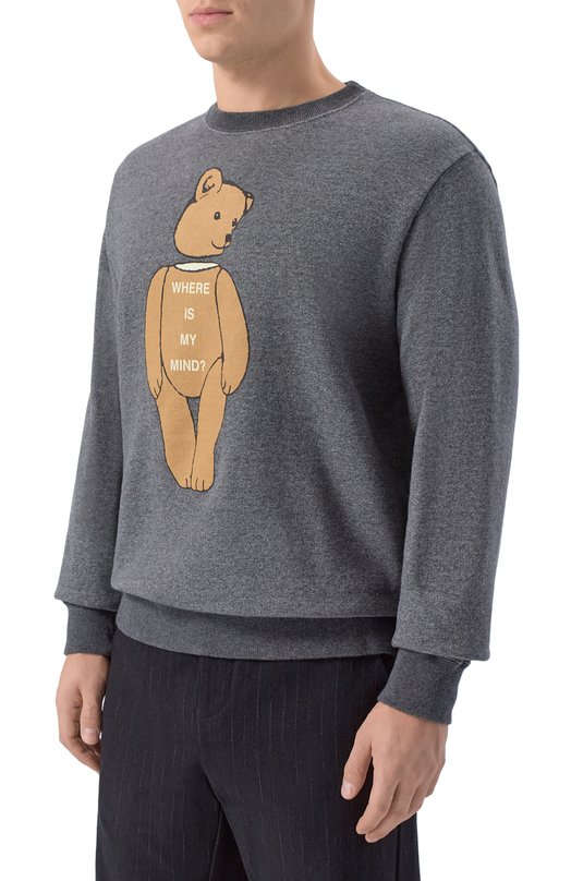 Хлопковый джемпер Undercover UC1F4891-2 Серый  UC1F4891-2 Фото 3