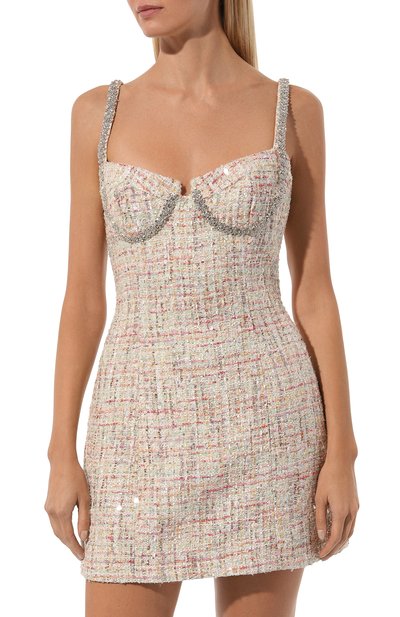 Твидовое платье SELF-PORTRAIT, арт. PF24-168S-C, фото 3