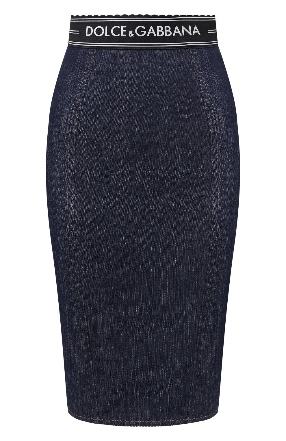 Джинсовая юбка DOLCE & GABBANA синего цвета по цене 99500 руб., арт. F4AJND/G899T, фото 1 Джинсовая юбка DOLCE & GABBANA, арт. F4AJND/G899T, фото 1