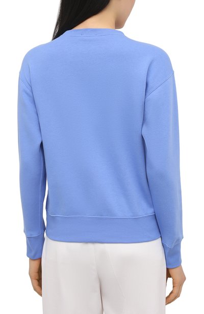 Хлопковый свитшот POLO RALPH LAUREN синего цвета по цене 16350 руб., арт. 211780304, фото 4 Хлопковый свитшот POLO RALPH LAUREN, арт. 211780304, фото 4