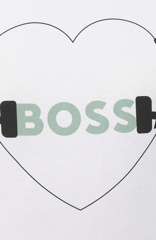 Хлопковая футболка BOSS Orange 50506966 Белый  50506966 Фото 5