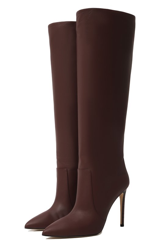 Кожаные сапоги Stiletto 105 Paris Texas PX501/XLTH3 Бордовый PX501/XLTH3