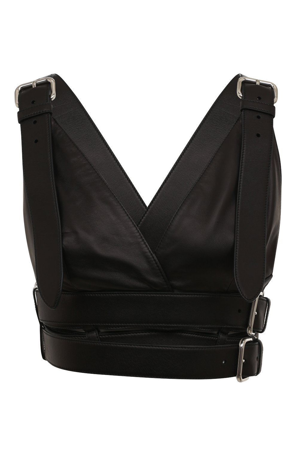 Кожаный топ MIU MIU, арт. MPT253-038-F0002, фото 1