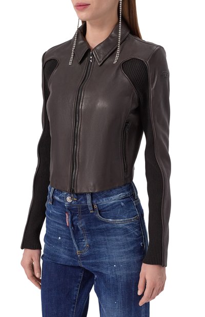 Кожаная куртка DIESEL, арт. A15373/0AJIR, фото 3