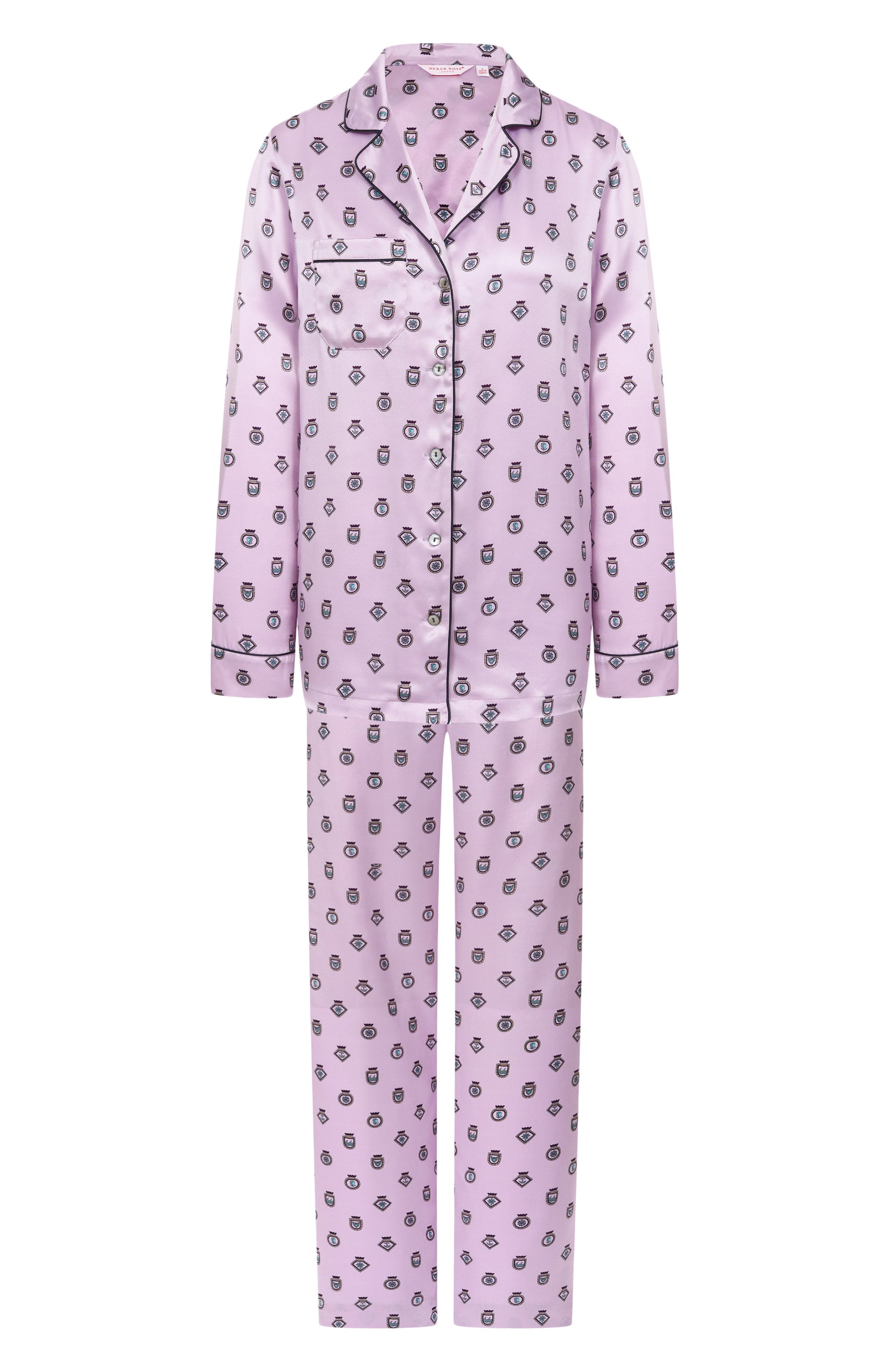 Шелковая пижама DEREK ROSE, арт. 2050-BRIN117, фото 1