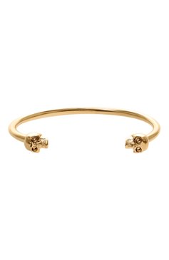 Женский браслет ALEXANDER MCQUEEN золотого цвета, арт. 553652/J160O | Фото 1 (Материал: Металл; Региональные ограничения белый список (Axapta Mercury): Не проставлено; Нос: Не проставлено)