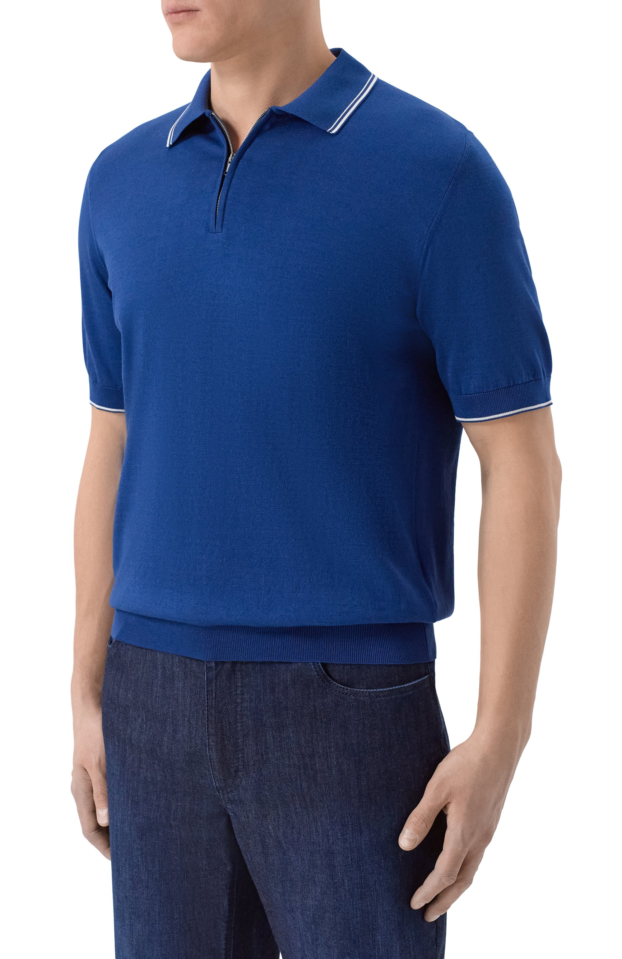 Поло из хлопка и шелка MVST, арт. M26.CSM.K425, фото 3