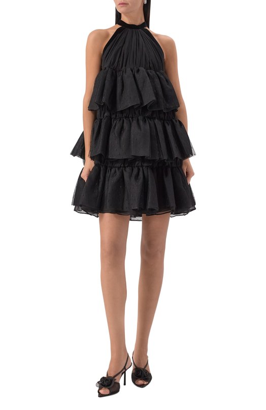 Шелковое платье Nina Ricci 25ACR0054/SE1400 Чёрный  25ACR0054/SE1400 Фото 2