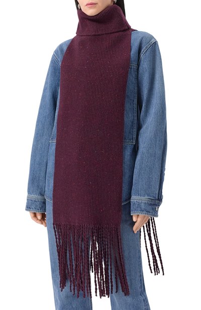 Манишка из шерсти и кашемира CO бордового цвета по цене 87550 руб., арт. 9098BMSW, фото 3 Манишка из шерсти и кашемира CO, арт. 9098BMSW, фото 3