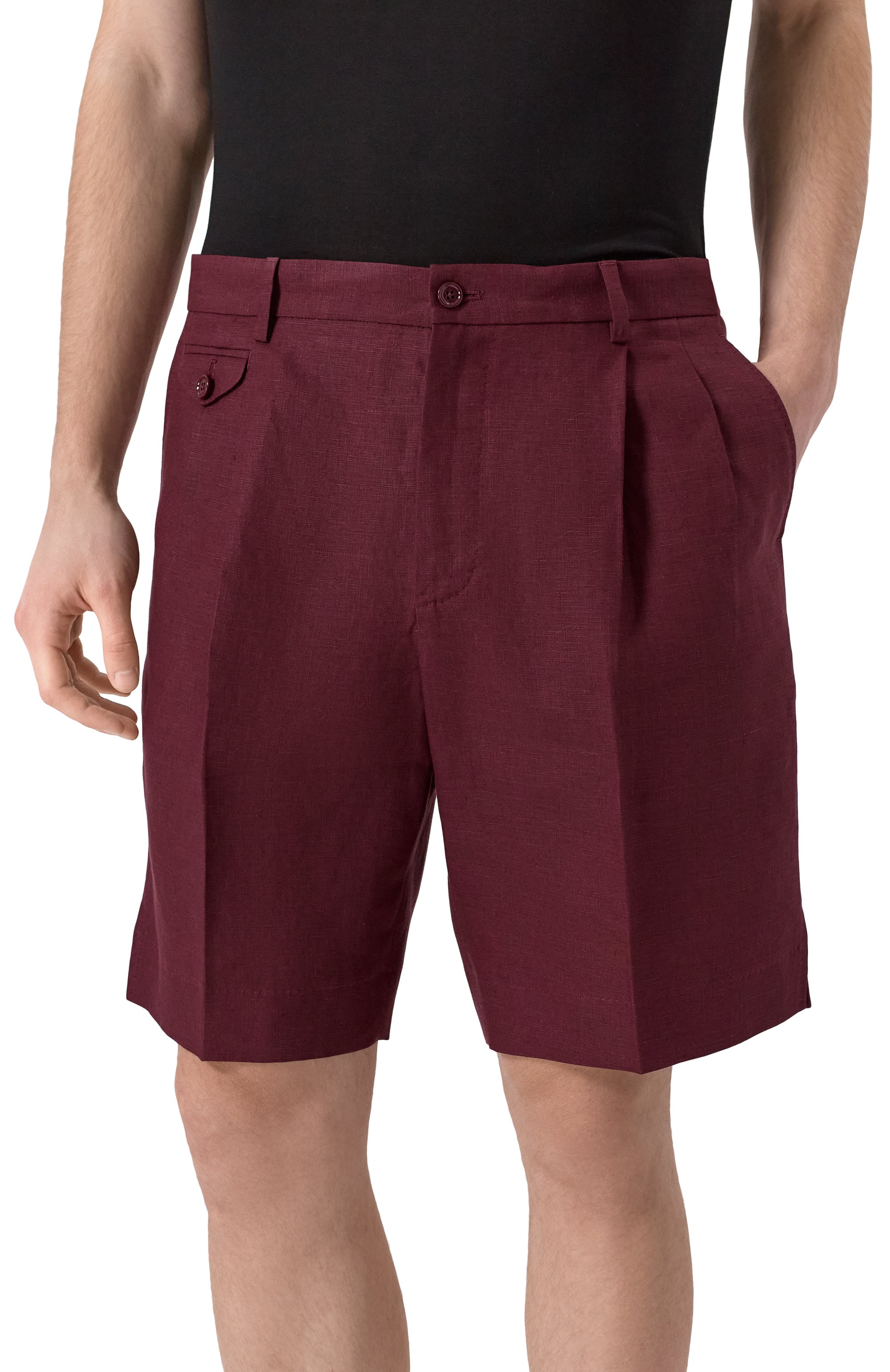 Льняные шорты DOLCE & GABBANA, арт. GW0MAT/FU4MC, фото 3