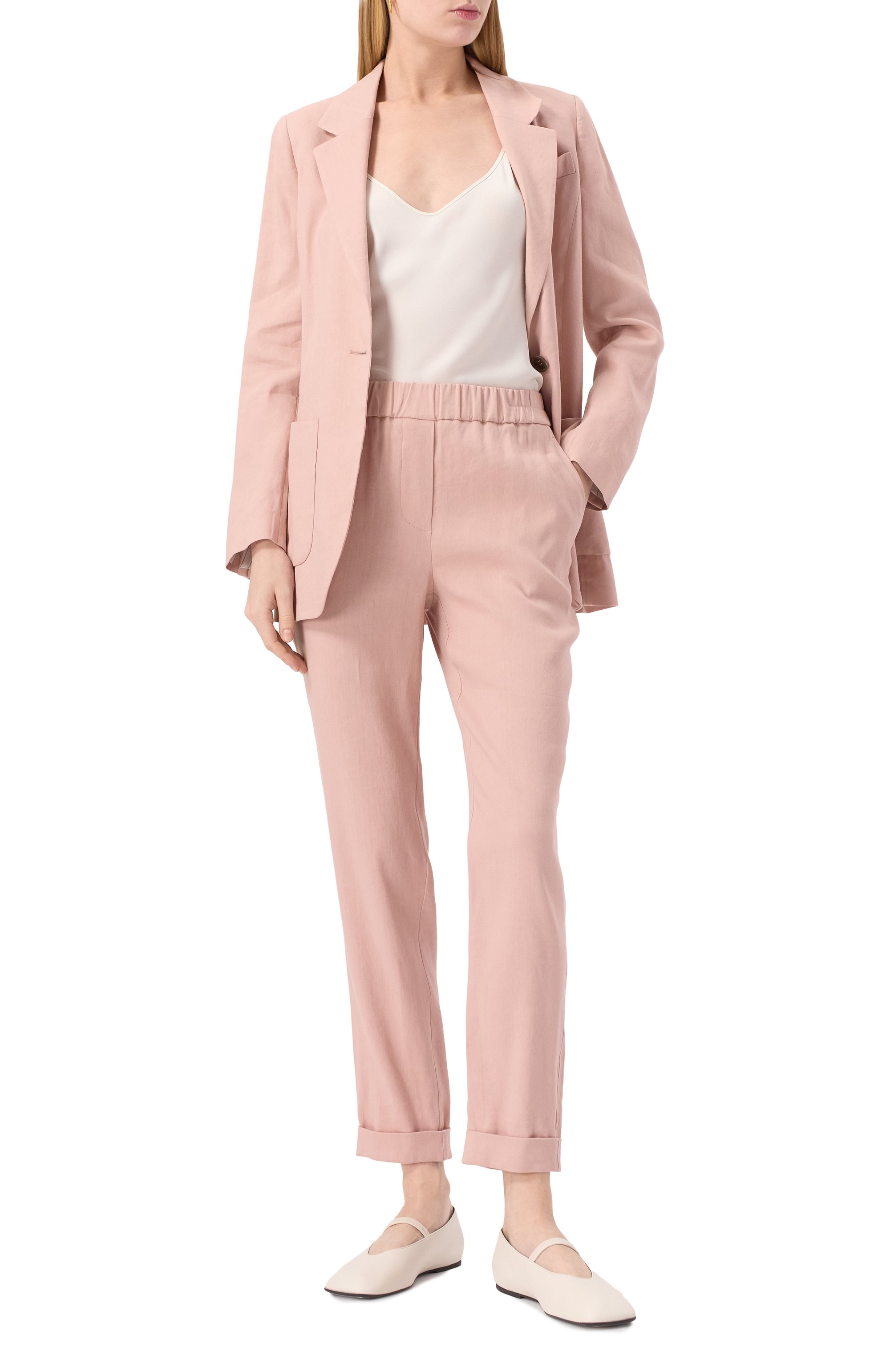 Брюки изо льна и вискозы LORENA ANTONIAZZI, арт. P2550PA70A/3347, фото 2