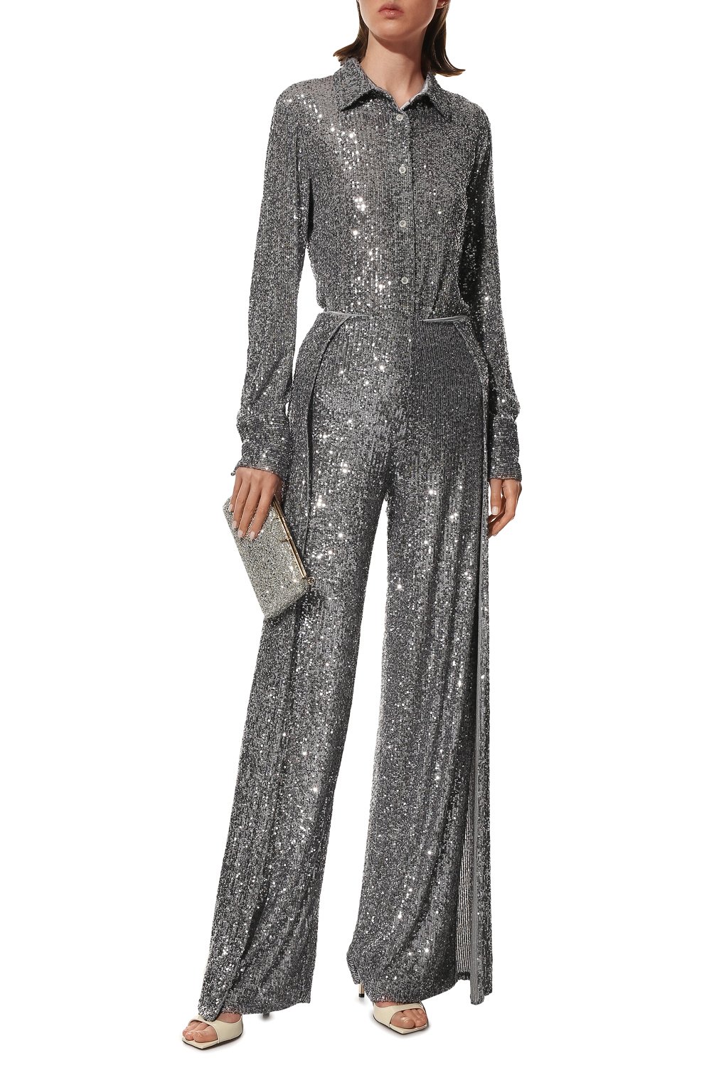 Рубашка с отделкой пайетками TOM FORD, арт. CA3204-FAE381, фото 2