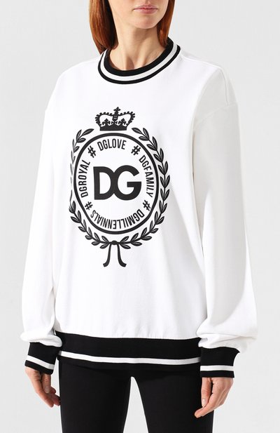 Хлопковый пуловер DOLCE & GABBANA, арт. F9C85T/G7RNP, фото 3