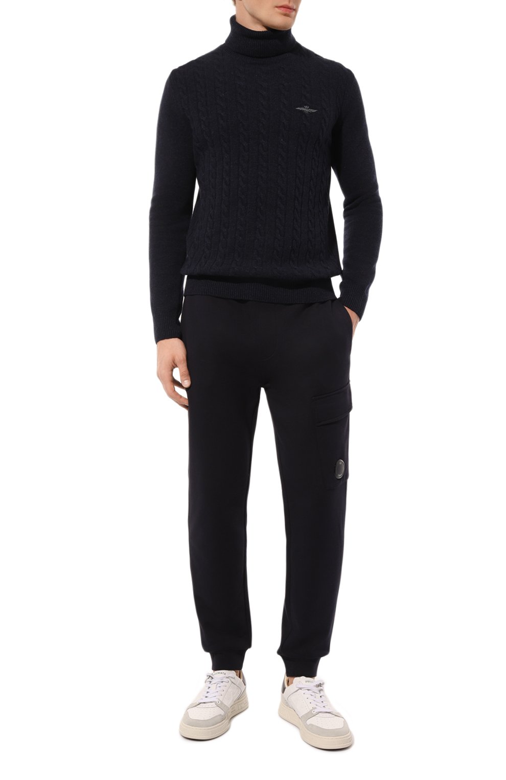 Хлопковые джоггеры C.P. COMPANY, арт. 17CMSP017A005086W, фото 2